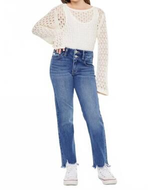 NEW KANCAN sia straight leg jeans in medium wash